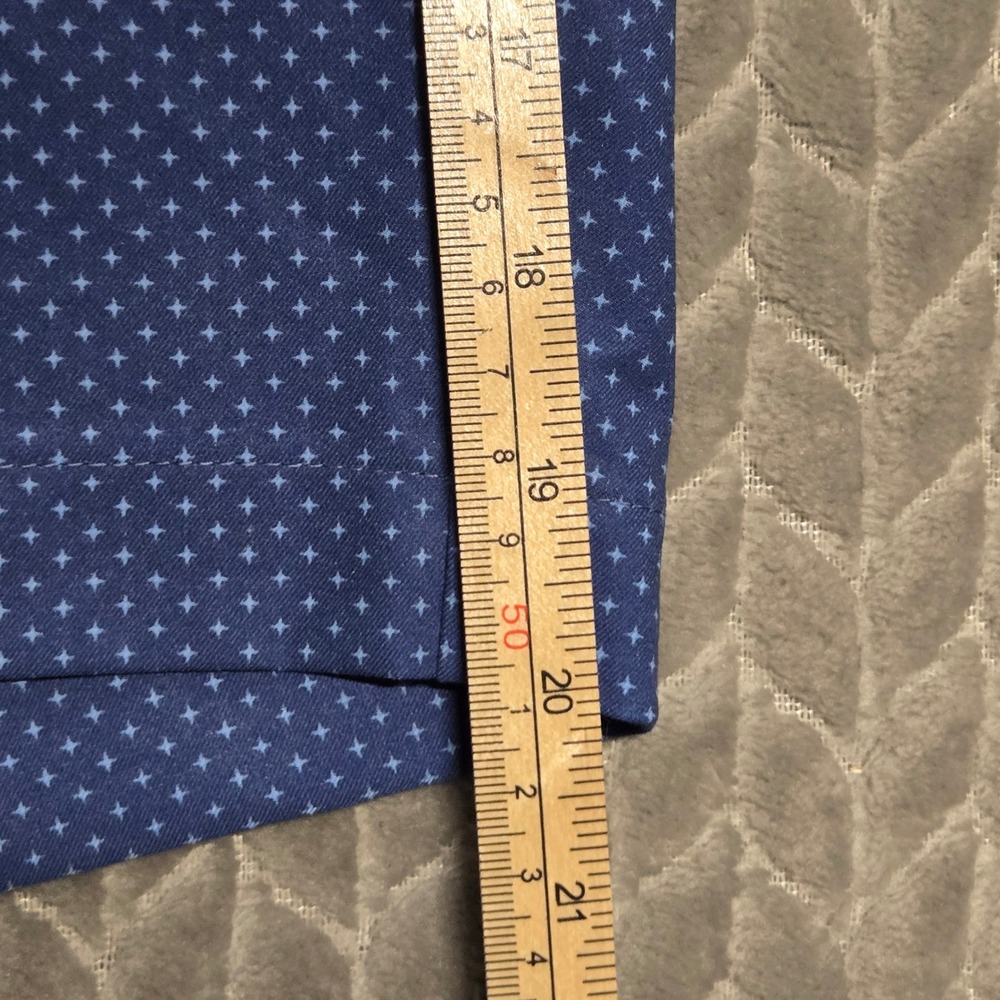 Peter Millar Crown Crafted Mens 36 Blue Stealth Star Performance‎ Golf Shorts - Picture 7 of 9